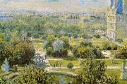 Claude Monet View of Tuileries Gardens, Paris Norge oil painting reproduction